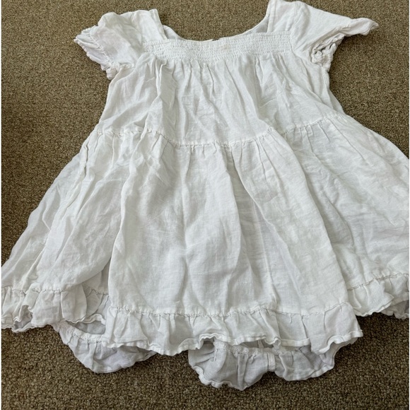 Free people white linen blend Sadie tunic - Picture 2 of 5